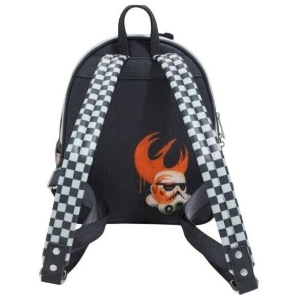 NEW 2PC Loungefly Star Wars Sabine Spray Paint Mini Backpack & Wallet Set‎ - Picture 8 of 16